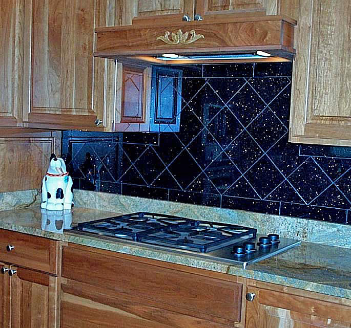 black galaxy  backsplash